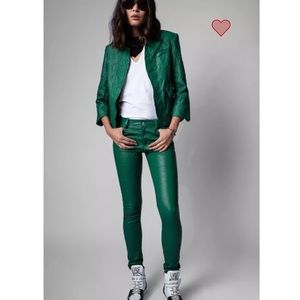 ISO Green leather pants